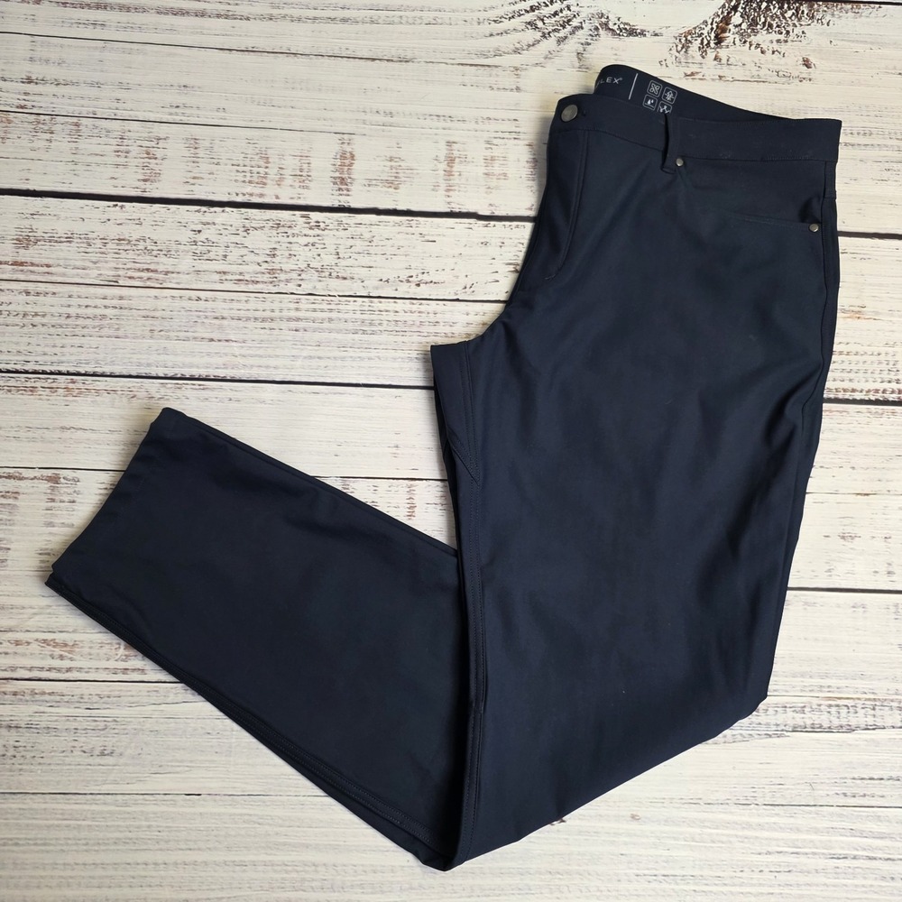Linearflex Men's 38x32 LFX-1234 Navy Straight Fit Infinity Pants Active Golf